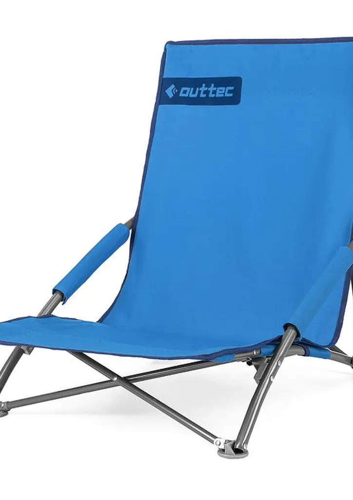 Пляжне крісло шезлонг Outtec Easy Go складане синій - фото 2