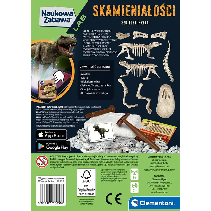 Научный набор Раскопки тиранозавра - Clementoni 50858 - фото 5