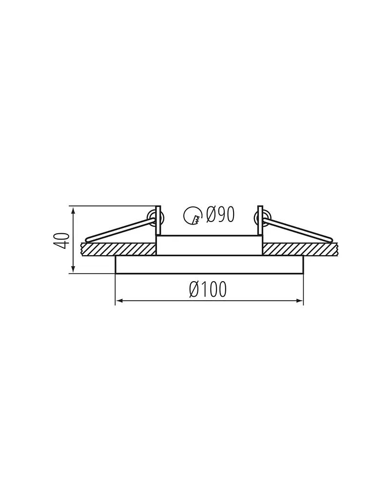 Кільце точкового світильника Kanlux 38361 ARET 1x10W IP20 біле - фото 3