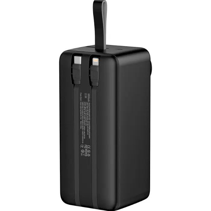 Повербанк ColorWay 50000 mAh 22.5W Black (CW-PB500LPA4BK-PDD) - фото 4