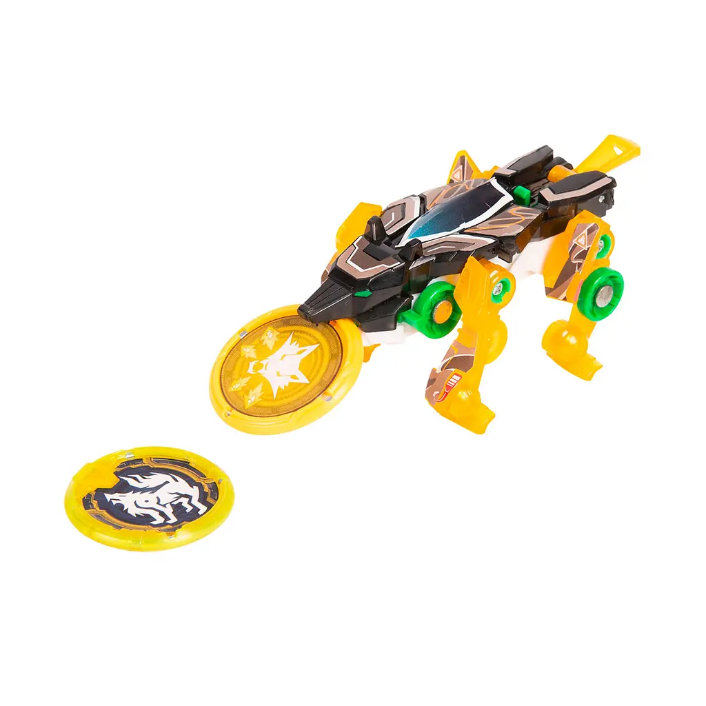 Машинка-трансформер Screechers Wild S3 L1 Роківульф (EU682103) - фото 5