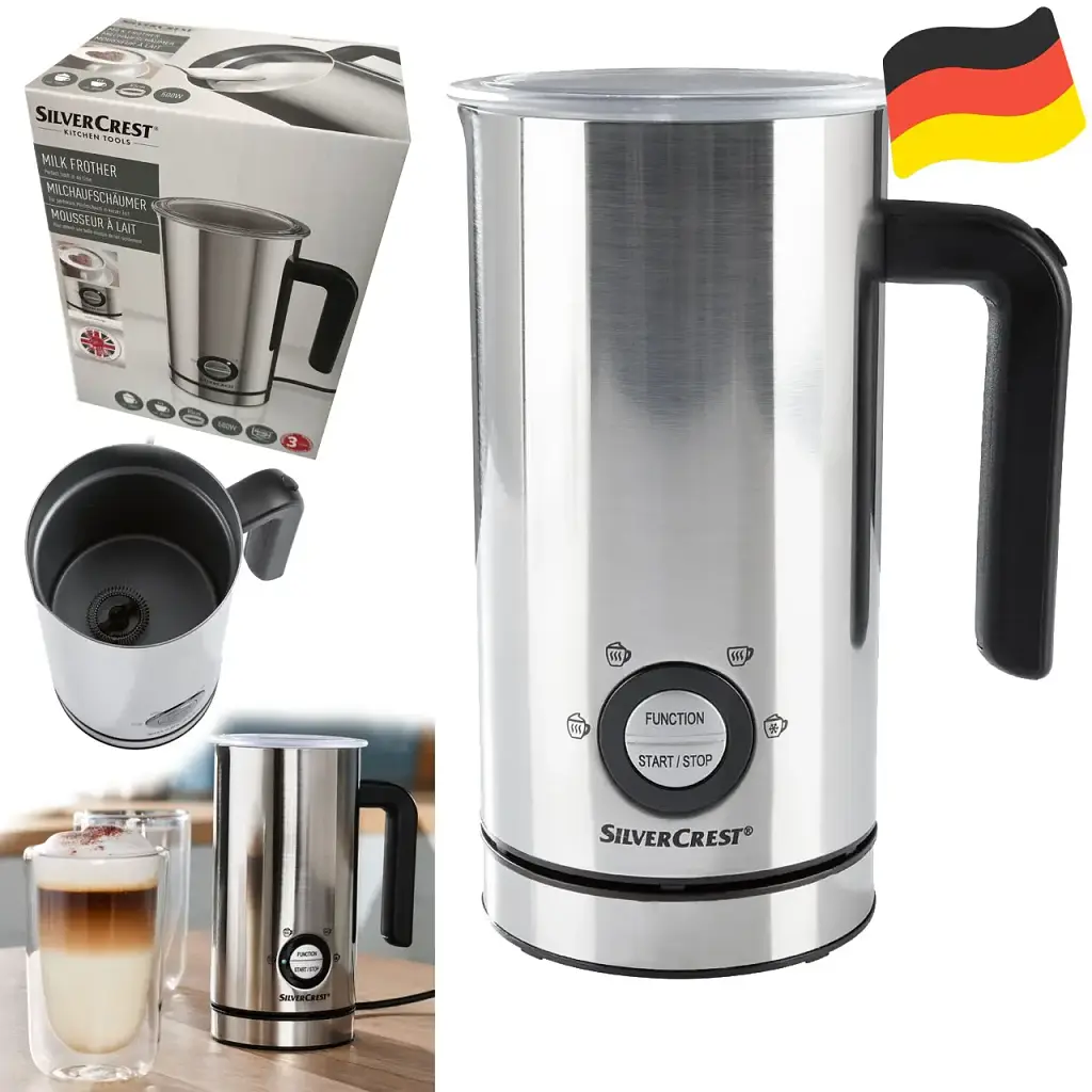Вспениватель для молока, капучинатор SilverCrest SMA 500 F1 500 Вт 300 мл нержавеющая сталь - фото 6
