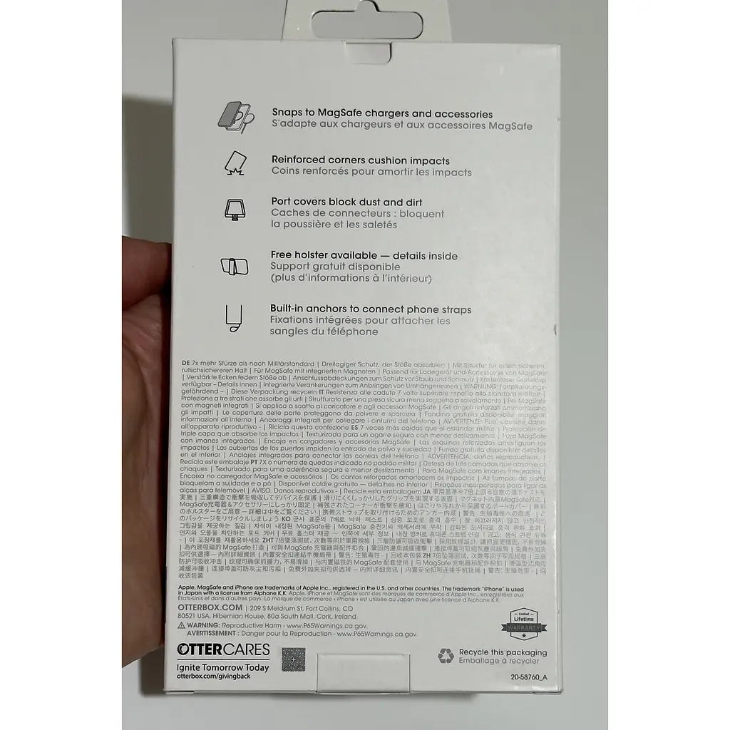 Чохол протиударний для iPhone 16e/15/14/13 OtterBox Defender MagSafe Black 77-97310 - фото 4