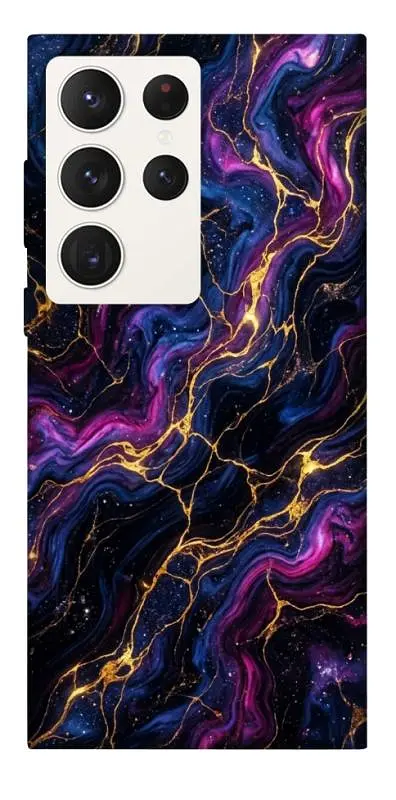 TPU чохол Demsky Purple space marble для Samsung Galaxy S23 Ultra