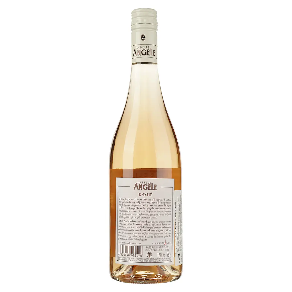 Вино La Belle Angele Rose рожеве сухе 0.75 л - фото 2