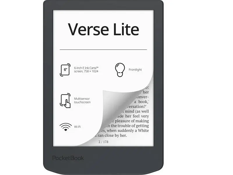 Електронна книга PocketBook 619 Verse Lite Midnight Grey (PB619-T-WW) - фото 2