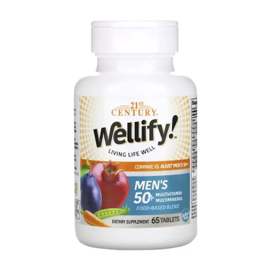 Мультивітамін 21st Century Мультивітаміни для Чоловіків 50+, Wellify, Men's 50+ Multivitamin Multimin (CEN-22452) - фото 2