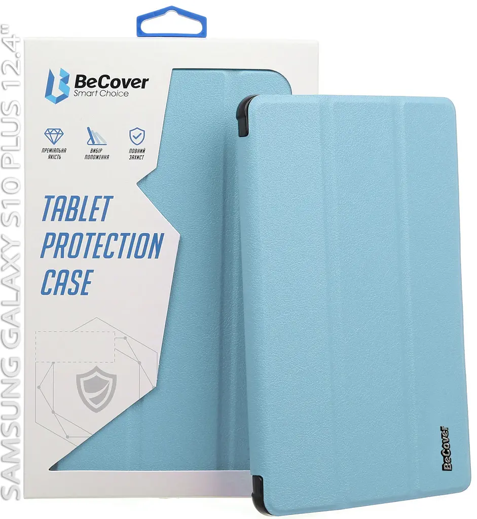 Чохол-книжка BeCover Smart Case для Samsung Galaxy Tab S10 Plus SM-X820/SM-X826 Light Blue (712236) - фото 5