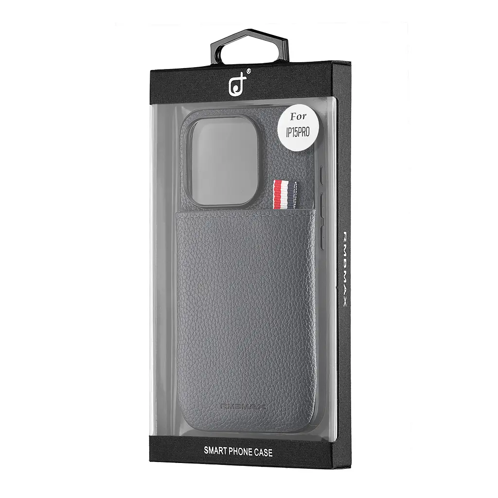 Чохол Jinduka Leather Pocket iPhone 15 Pro Black - фото 2