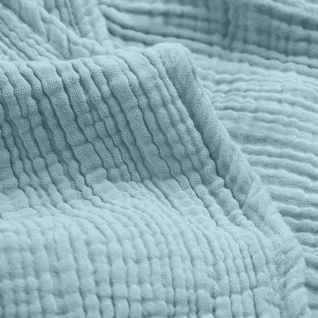 Простирадло на резинці муслін Cosas Aquamarine 200х200х20 см (37Muslin_LightBlue_200x200x20) - фото 8
