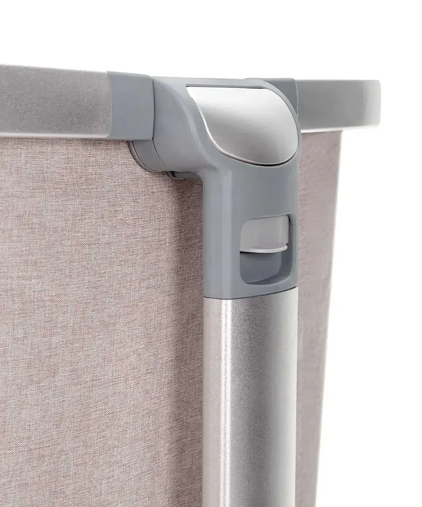 Дитяче ліжечко Carrello Aria CRL16402 Cream Beige приставне з люлькою кошиком 4 колеса метал каркас - фото 7