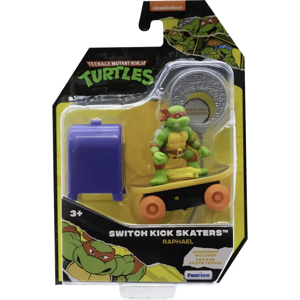 Игровой набор TMNT Funrise Черепашки-Ниндзя Скейтбордист Рафаэль, с лаунчером (71043) - фото 5