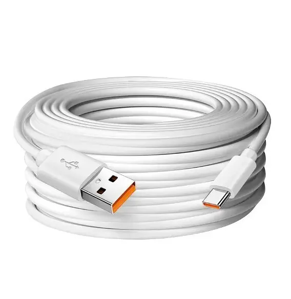 Кабель USB - Type-C 2А для заряджання та живлення 10 м Білий (USB Type-C 10m) Digital