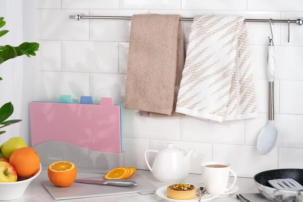 Набор полотенец для кухни Ardesto SuperSoft, 40х60см, 2шт, 100% хлопок, бежевый (ART4060SF) - фото 4