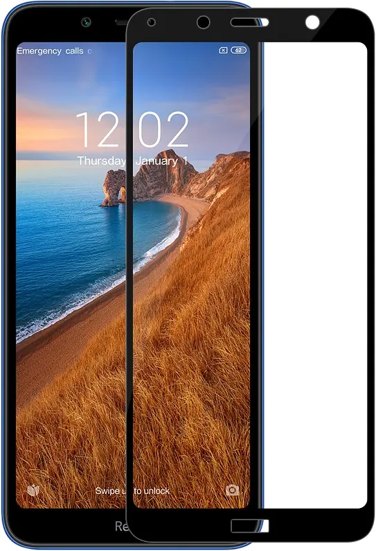 Захисне скло Tempered Glass 9D Full Glue Xiaomi Redmi 7A black