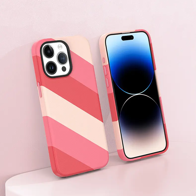 Кольоровий чохол Vokamo для iPhone 15 з магнітом MagSafe Pink (NVK010808) - фото 5