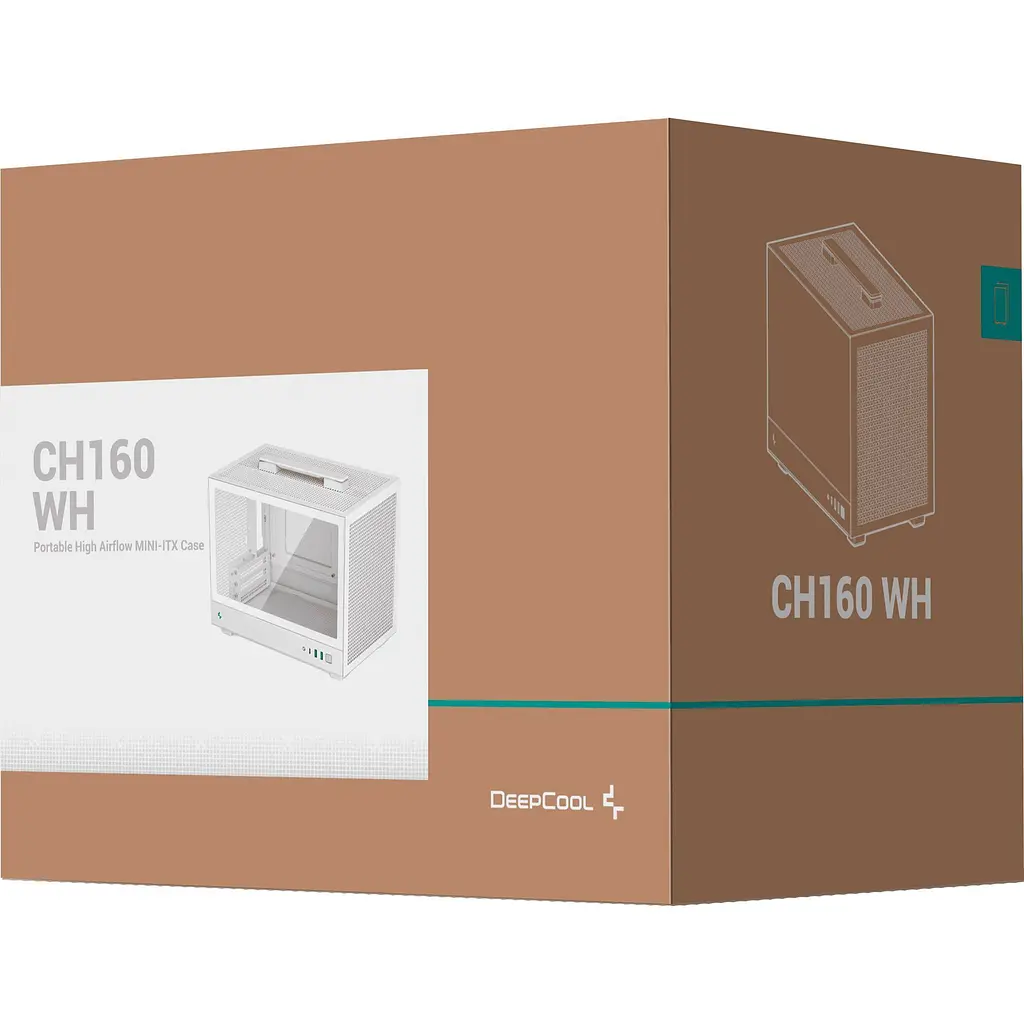 Корпус Deepcool CH160 White (R-CH160-WHNGI0-G-1) [146747] - фото 12