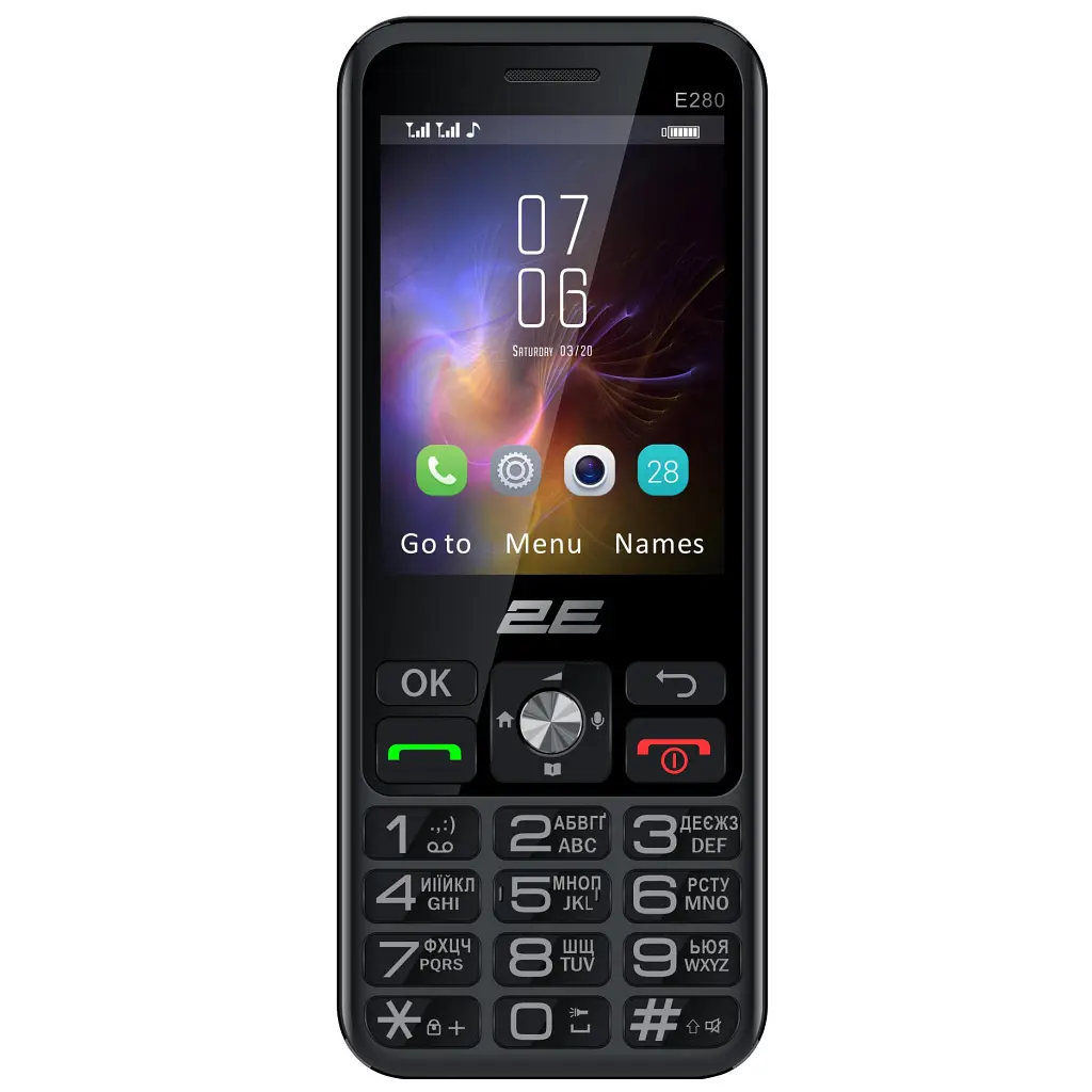 Мобільний телефон 2E E280 2025 Black (694743656220) - фото 2