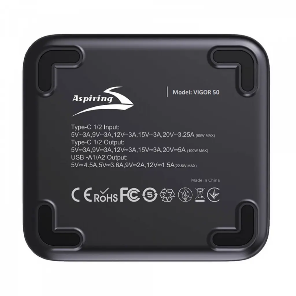 Батарея універсальна Aspiring Vigor 50 50000mAh PD/100W (VTR-PB-V50) - фото 3