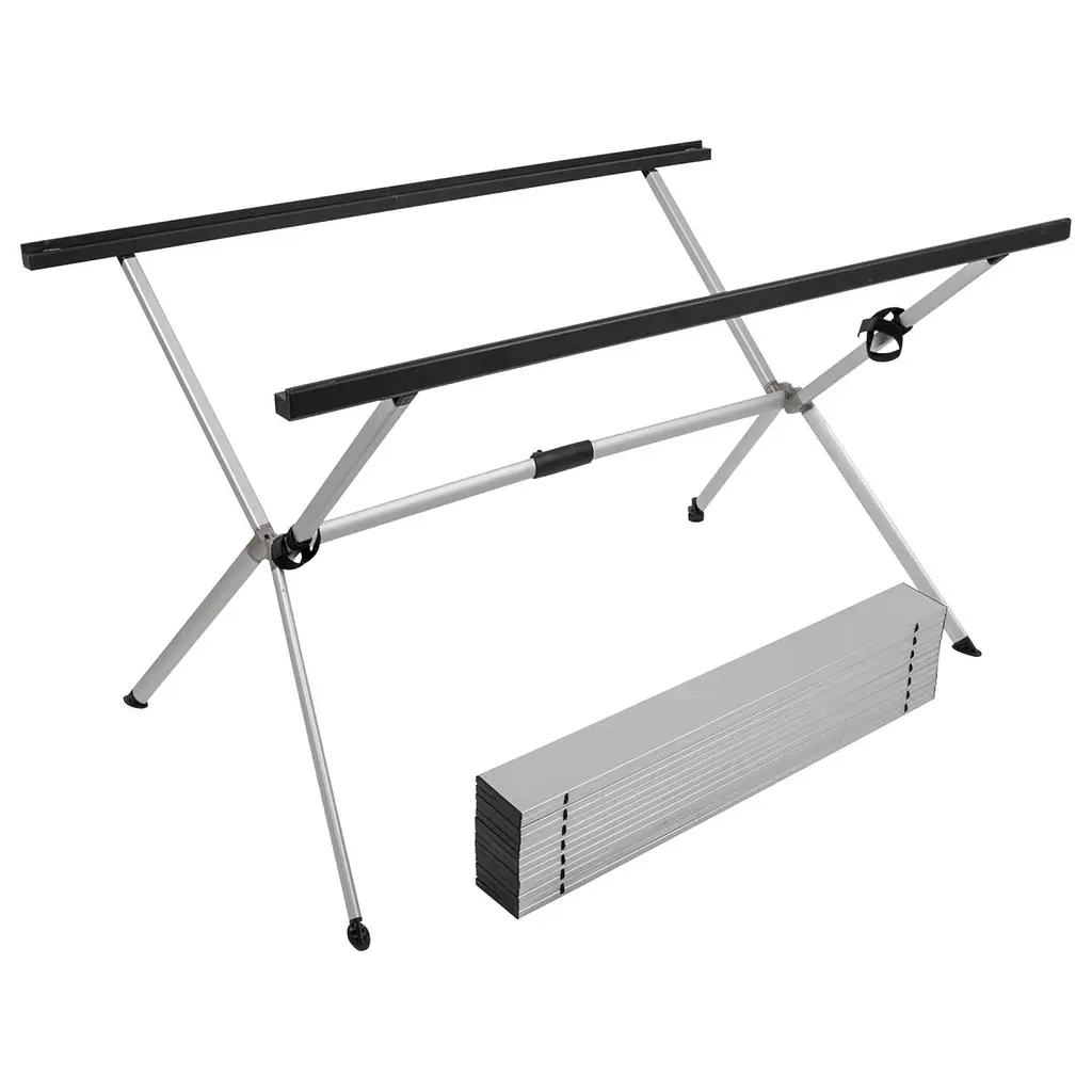 Стіл Bo-Camp Lamel 121x80 cm Aluminium (1404438) - фото 7