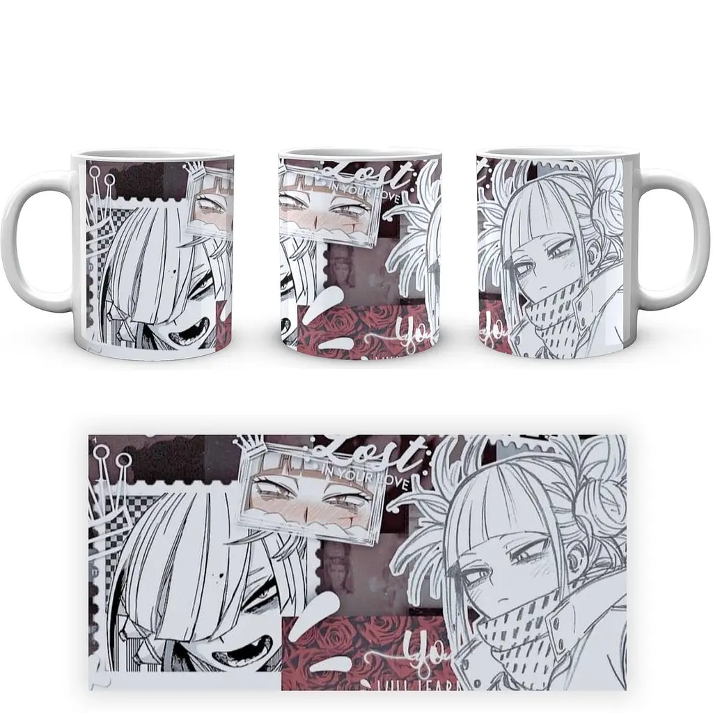 Кружка GeekLand Моя геройская академия My Hero Academia Тога Коллаж с коронами MHA 02.544 330 мл белая - фото 3