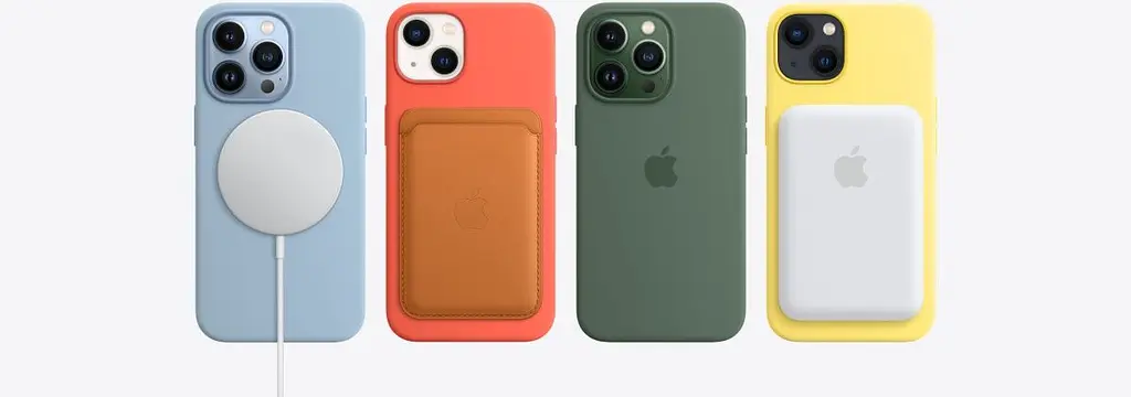 Чохол Silicone Case з MagSafe для Apple iPhone 13 (6.1) (Eucalyptus) ААА [69875] - фото 8