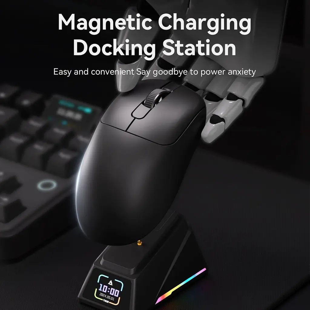 Миша Ajazz AJ179 APEX White 8K Charging Dock (AJM179-A-W) - фото 7