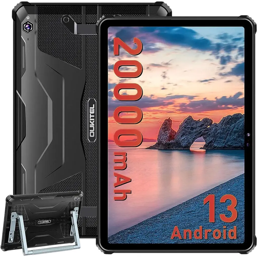 Планшет Oukitel RT6 10.1" FHD+ 8GB/256GB/MT8788/20000mAh/16+16Мп/IP69K/NFC/LTE Black - фото 2
