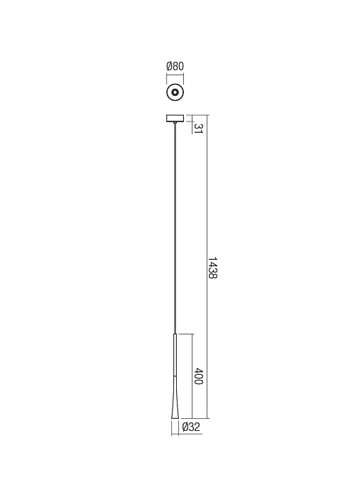Подвесной светильник Redo ITO SU LED 400 7W 3000K COFFEE (5.1.2) 01-1754 - фото 2
