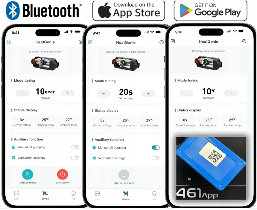 Дизельний автономний обігрівач 9 кВт TOOLME TM188 (230V/12V/24V) керування Bluetooth (Android / iOS) + пульт ДК - фото 6