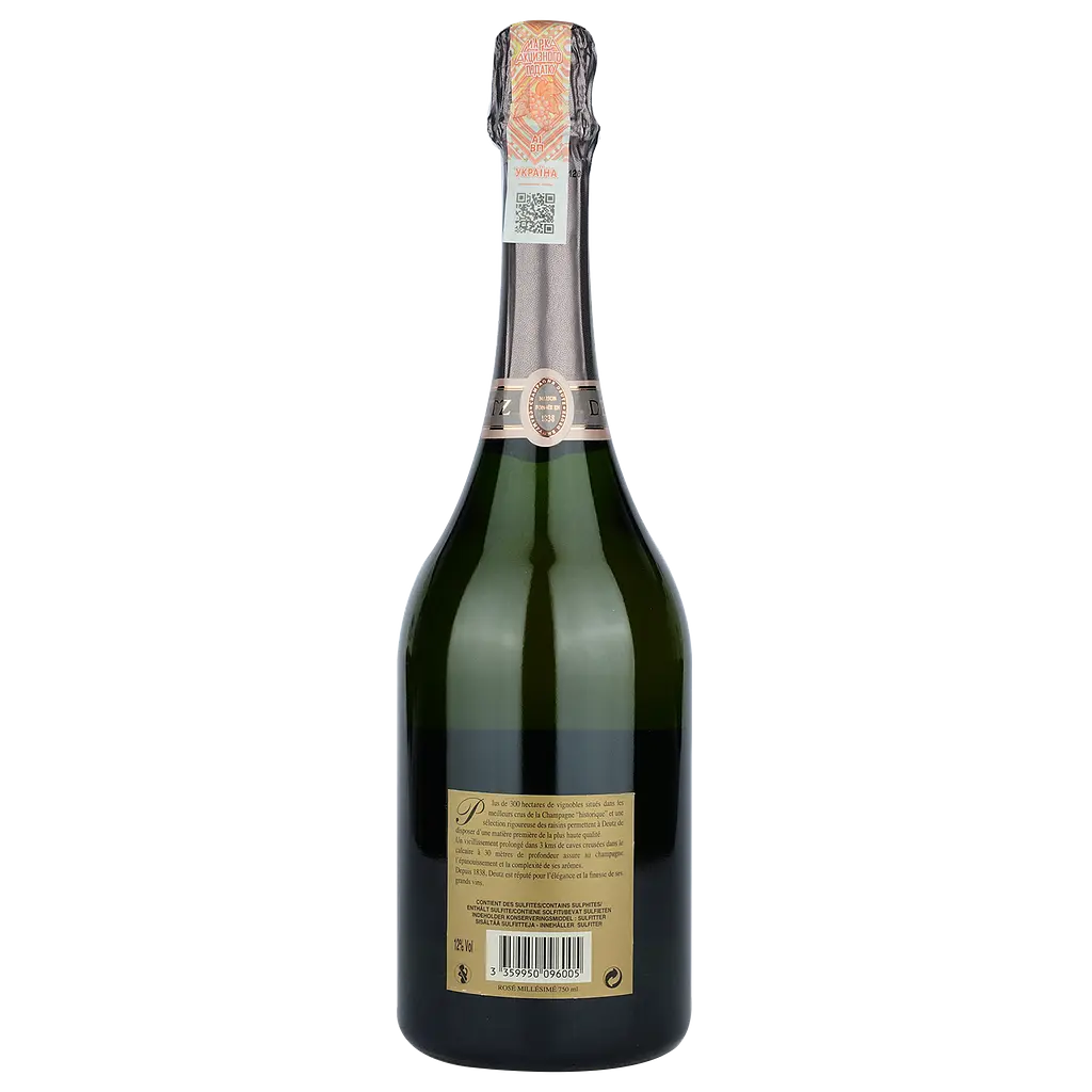 Шампанское Deutz Brut Rose Millesime 2014, розовое, брют, 0,75 л (52764) - фото 2