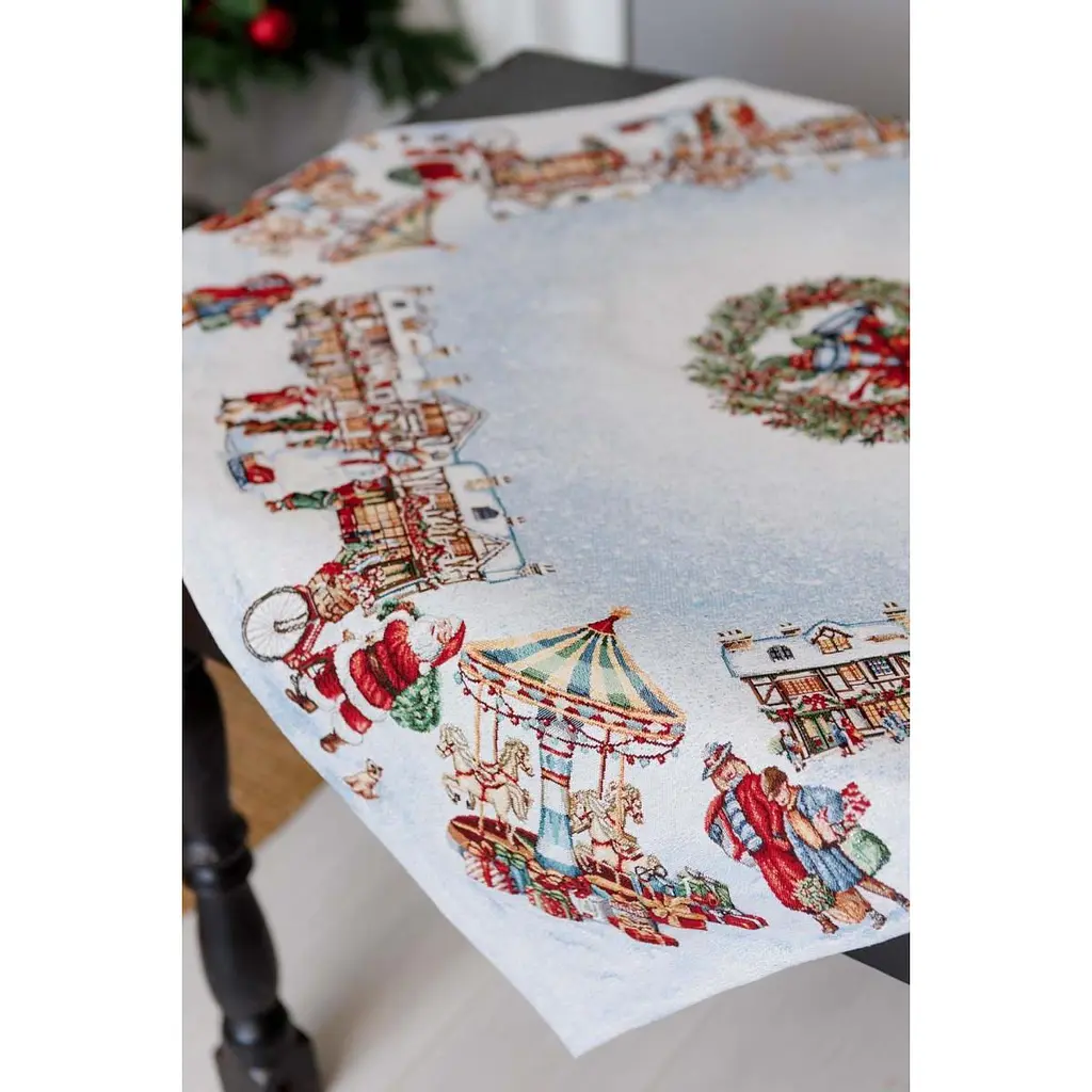 Скатерть гобеленовая Прованс Carousel с люрексом 135 x 180 см (41785) - фото 5