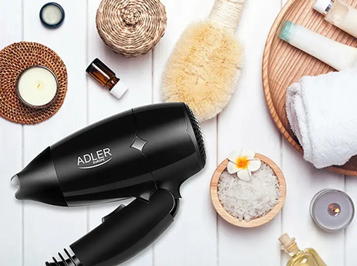 Фен Adler AD 2251, 1400 Вт концентратор 2 швидкості компактний складана ручка 1 шт. чорний (33705-IS) - фото 5
