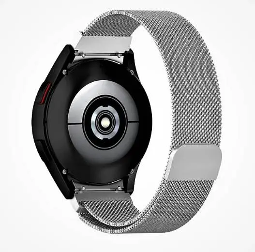 Ремінець із спеціальним конектором BeWatch Samsung Galaxy Watch 4 Milanese loop Сріблястий (1010206) - фото 3