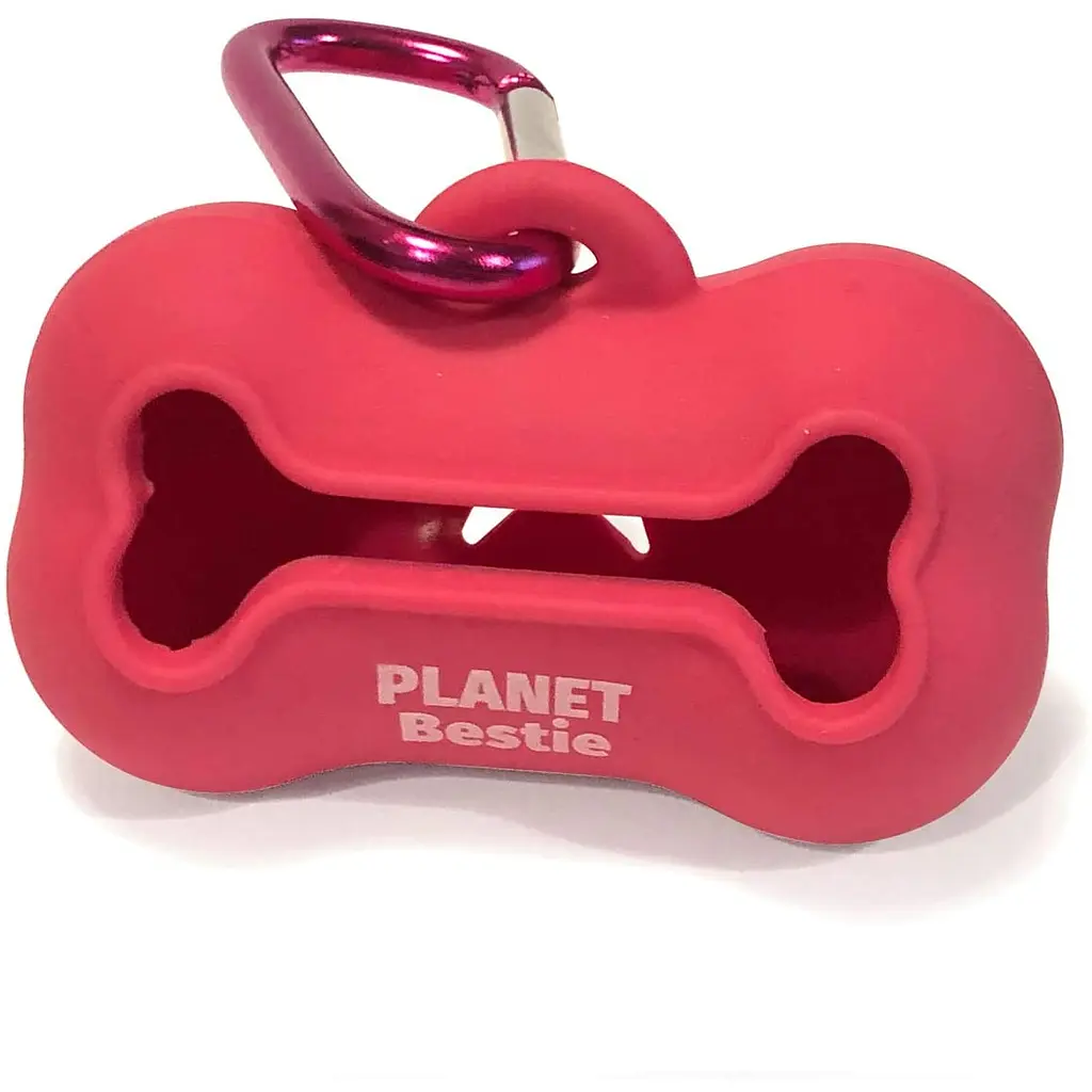 Диспенсер для пакетів Planet Bestie рожевий