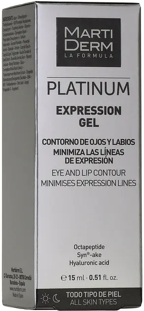 Гель для контура глаз и губ Martiderm Platinum Expression Gel 15 мл - фото 3