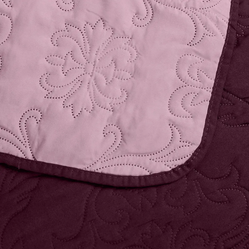 Покривало з наволочкою ТЕП Vintage Аравійська ніч 240х180 см бордове (4-00509_21075) - фото 7