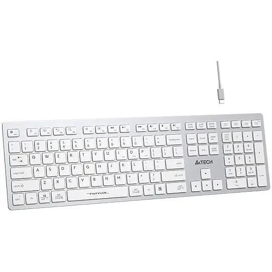 Клавіатура A4Tech Fstyler FBX50C White - фото 2