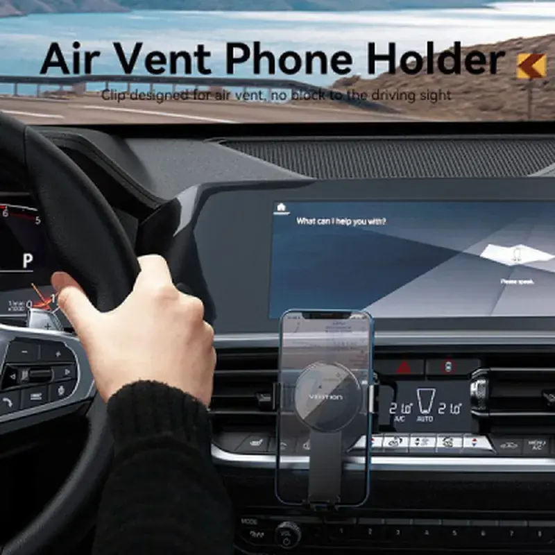 Універсальний автотримач Vention 4.7-7.2" Car Phone Mount With Duckbill Clip Black (KCGB0) - фото 4