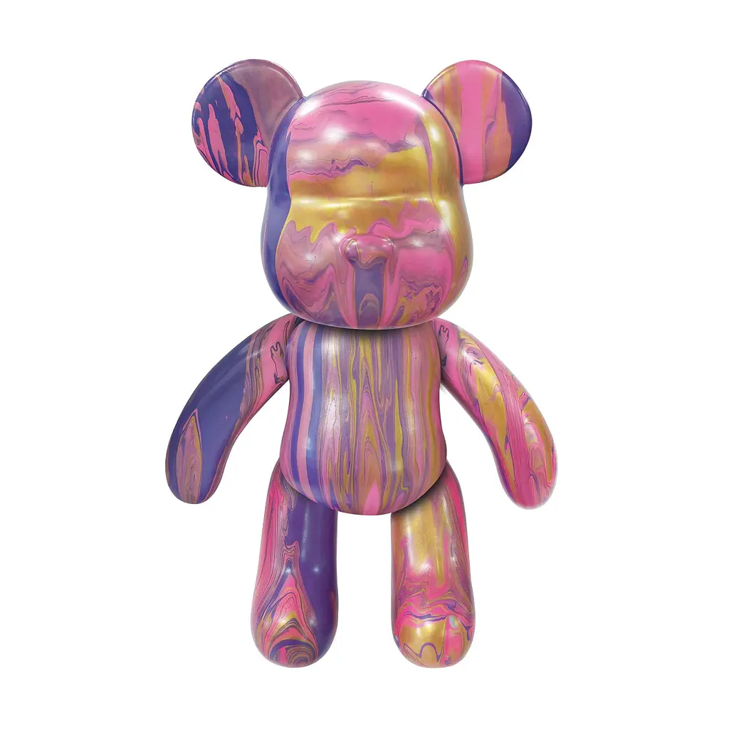 Pour Palz Набір для творчості Флюїд Арт - Ведмедик "Золото світанку" S3 Metallic ToyMonster Art.GS-G25020 - фото 2