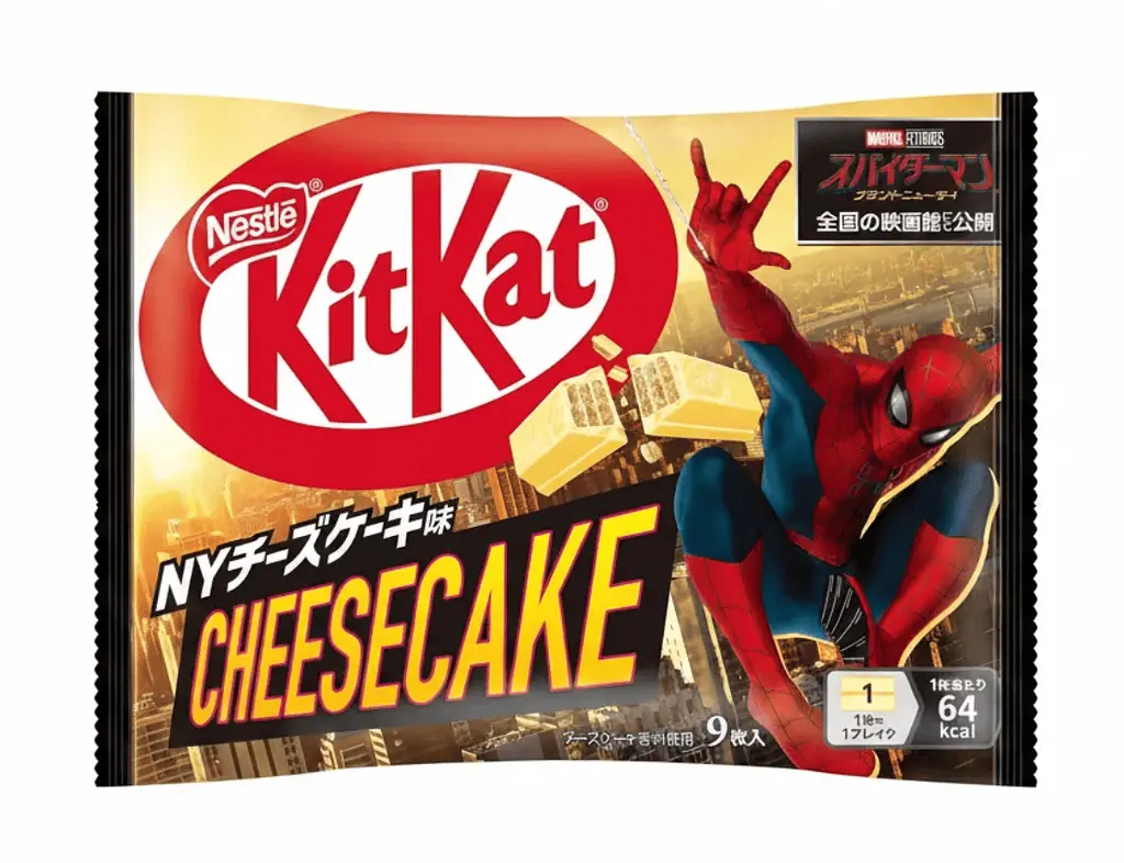 Шоколадні батончики Nestle KitKat Spider-Man New York Cheesecake 9шт х 11.6г - фото 2