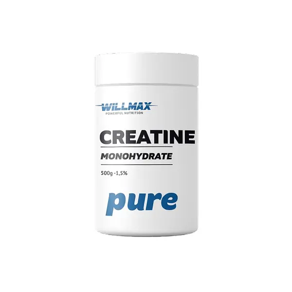 Креатин Creatine Monohydrate, 500 грам Без смаку Willmax fit0016291