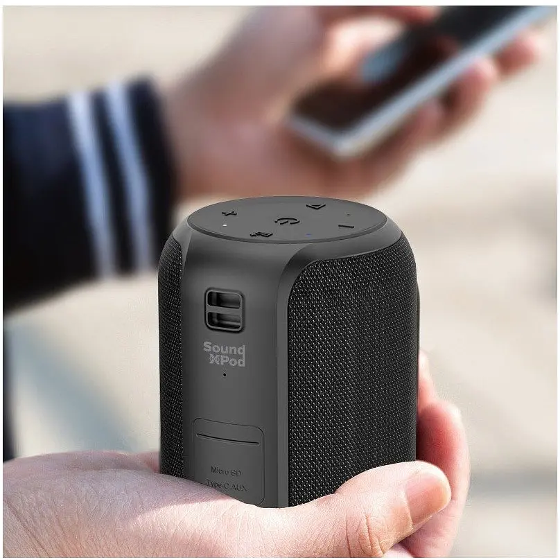 Портативна колонка 2E SoundXPod Bluetooth TWS Waterproof Black - фото 6