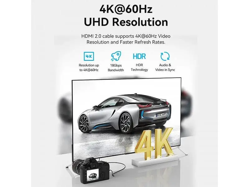 Кабель Vention HDMI to micro HDMI 1m Black (AGIBF) - фото 3