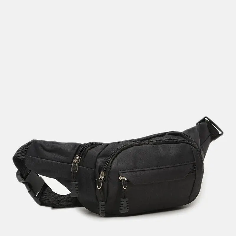 Поясна сумка бананка CV1MY1951-black 28х14х8 см Чорний - фото 3