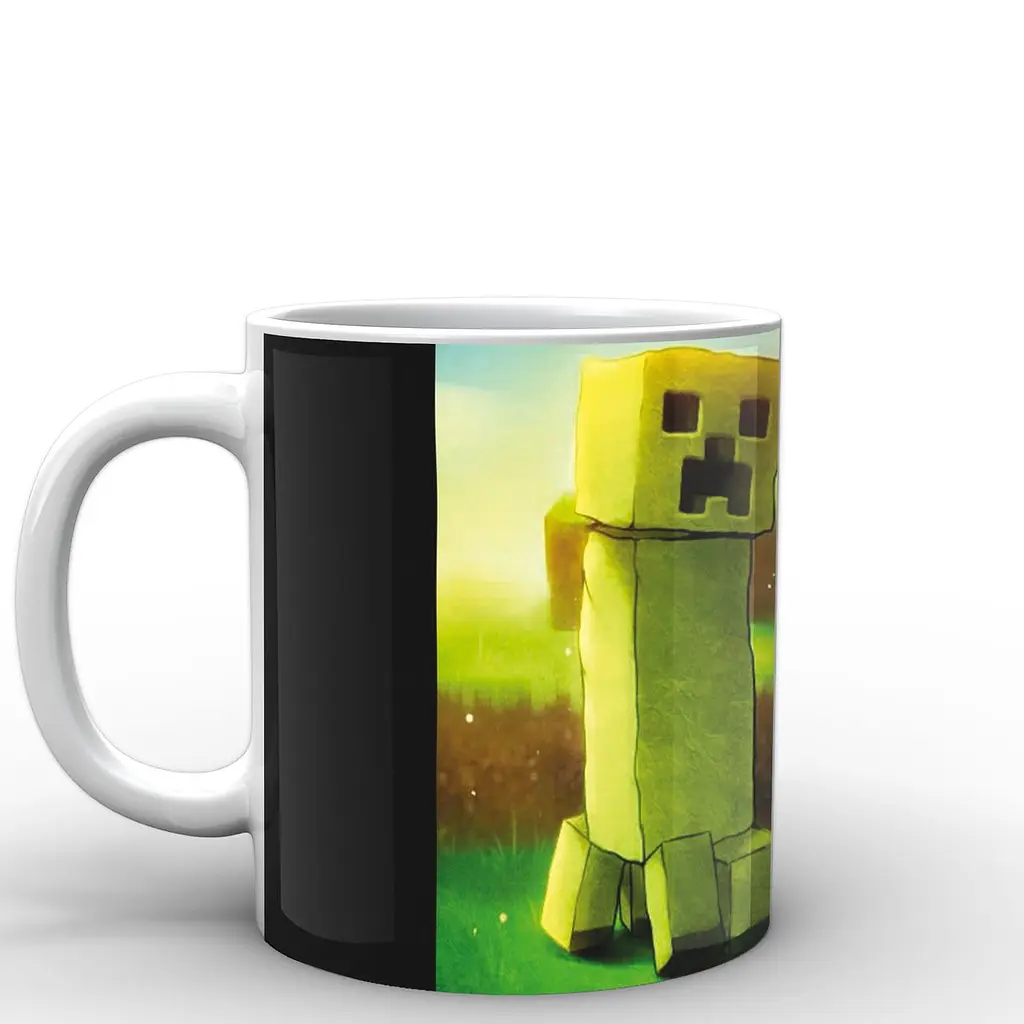 Кухоль GeekLand Minecraft Майнкрафт крипери MС.02.007 330 мл білий - фото 3