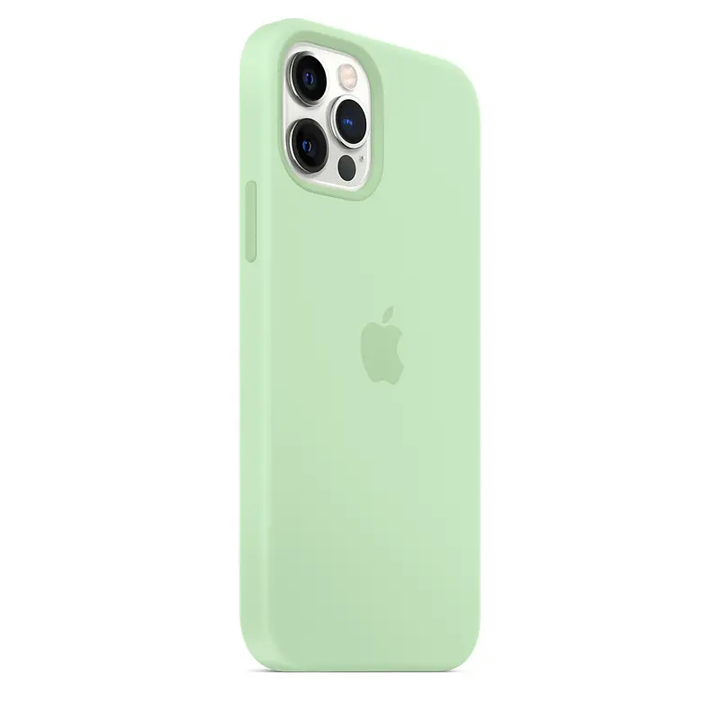 Чохол Silicone Case з MagSafe для Apple iPhone 12 Pro Max (Pistachio) ААА [57151] - фото 4