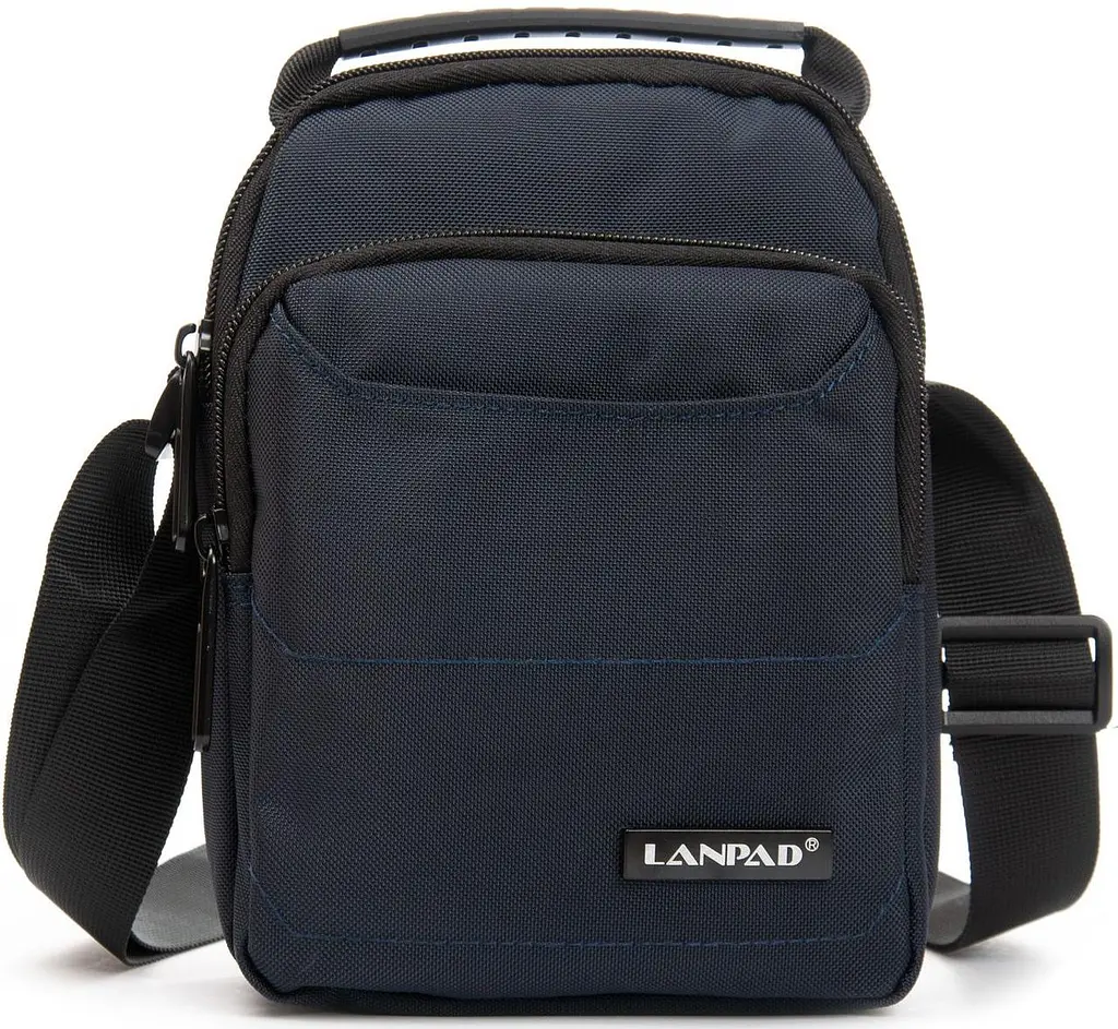Сумка на плече Lanpad чоловіча Синя
