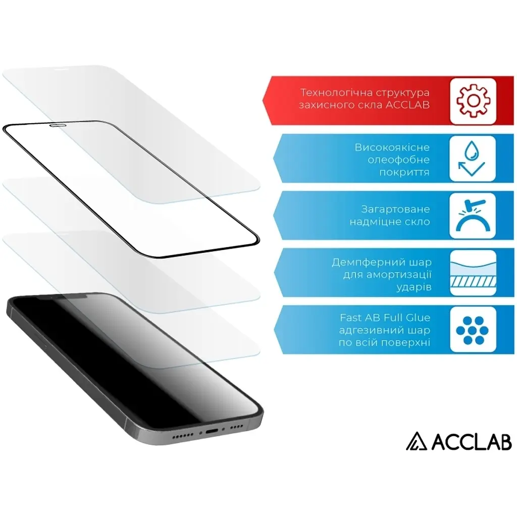Стекло защитное ACCLAB Full Glue Moto G84 Black (1283126582332) - фото 4