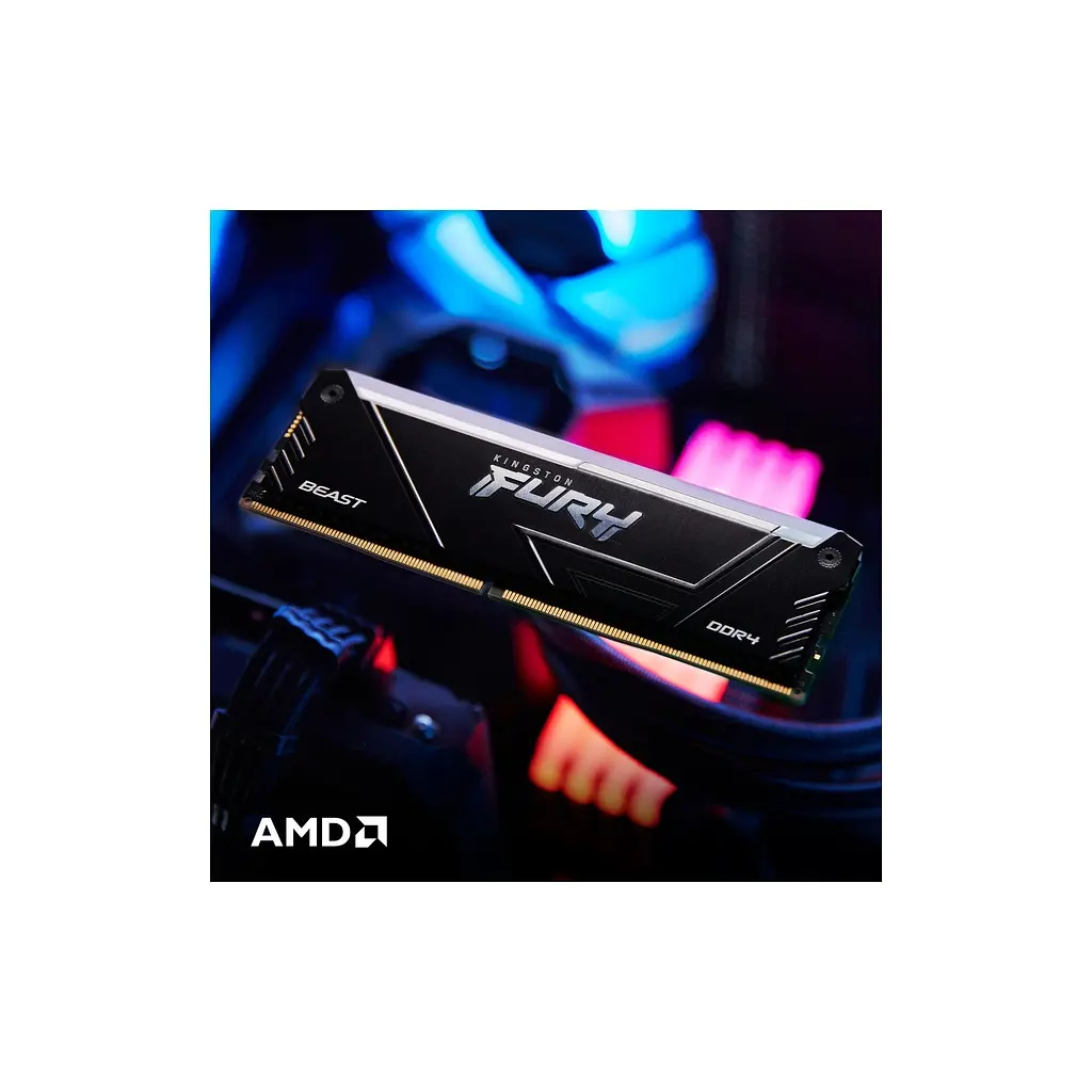 Модуль памяти для компьютера DDR4 32GB (2x16GB) 3200 MHz Beast RGB Black Kingston Fury (ex.HyperX) (KF432C16BB12AK2/32WP) - фото 10
